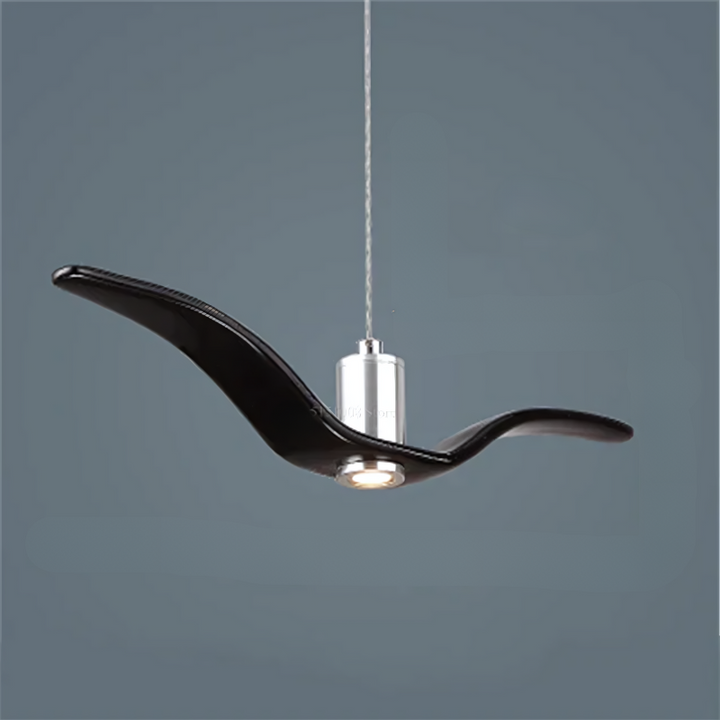 BowLift | Modern Hanging Lamp with Ambient Lighting for Living Room or Hall