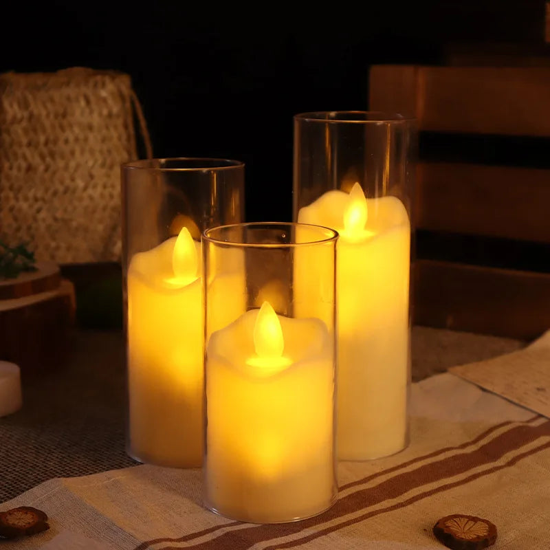 BowLift | LED Candles with Glass Holders for Home Decor