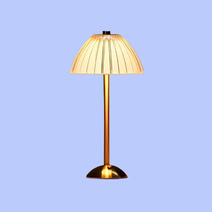 Crystal Table Lamp with USB Charging and Warm LED Light