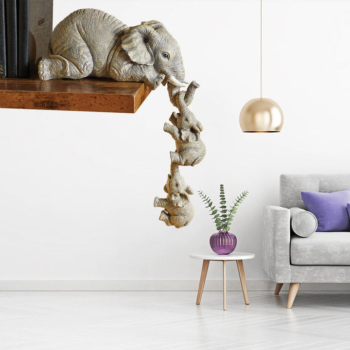 BowLift | Artistic Elephant Figurine in 3 Parts