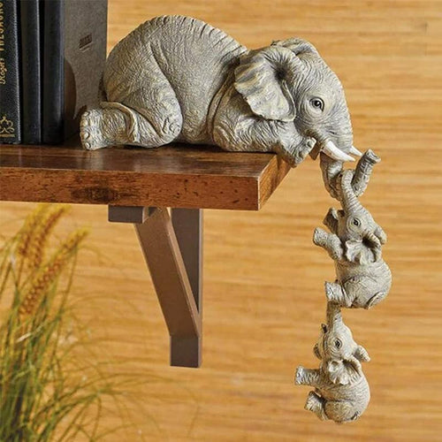 BowLift | Artistic Elephant Figurine in 3 Parts