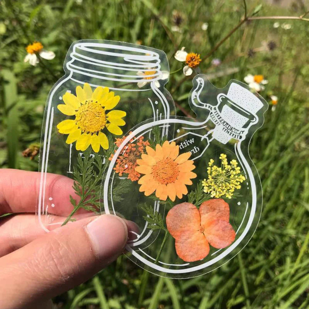 BowLift | Pressed Flower Transparent Bookmark Set