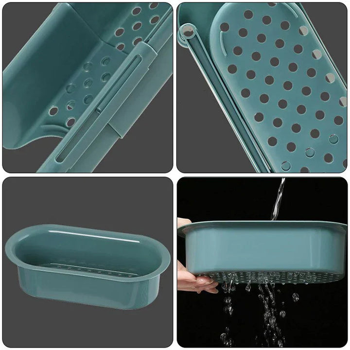 BowLift | Orgnivo Adjustable Sink Organizer | Telescopic Function | For Sponges & Cloths | Ventilated & Hygienic