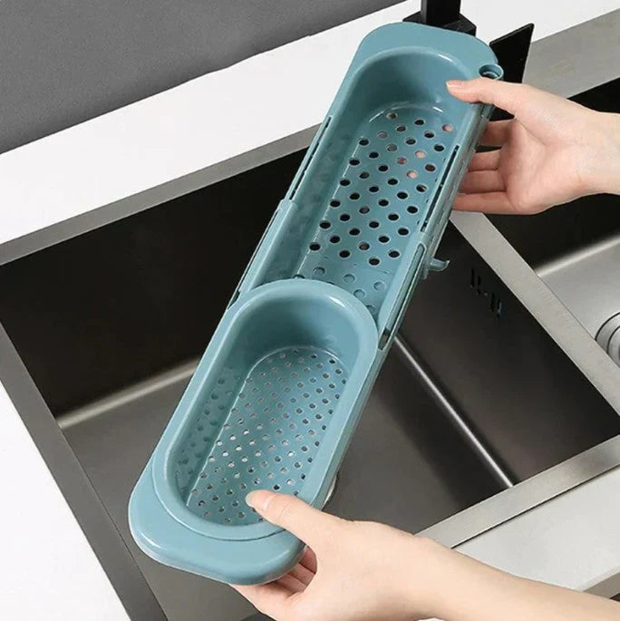 BowLift | Orgnivo Adjustable Sink Organizer | Telescopic Function | For Sponges & Cloths | Ventilated & Hygienic