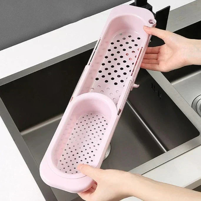 BowLift | Orgnivo Adjustable Sink Organizer | Telescopic Function | For Sponges & Cloths | Ventilated & Hygienic