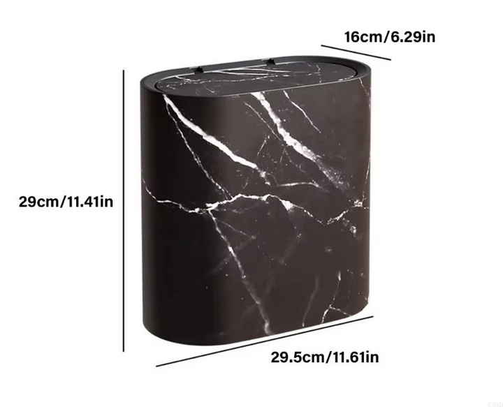EcoHide Compact Trash Can with Hidden Lid Bowlift