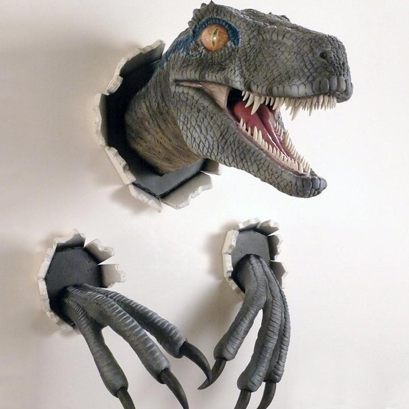 BowLift | Wall Bursting Velociraptor Decorations
