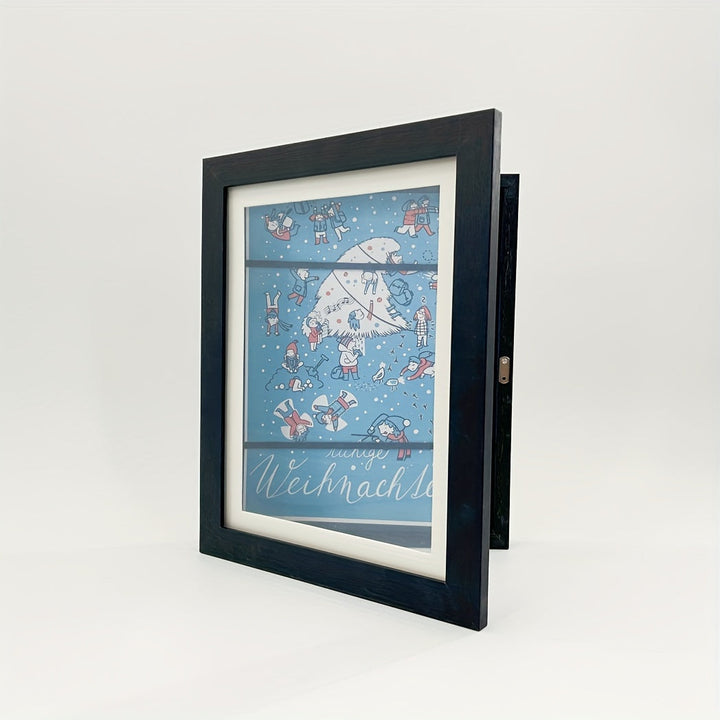 KidArtFrame – Cartoon Kids' Photo Frame with Wooden Frame Bowlift