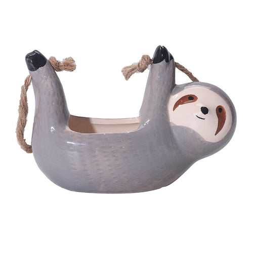BowLift | Sloth Hanging Ceramic Wall Vase