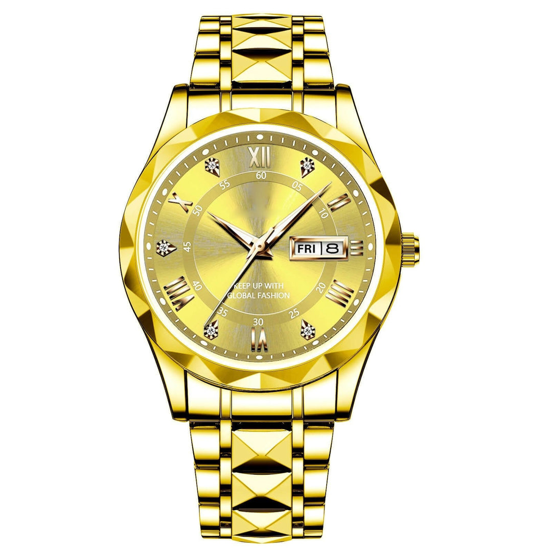 BowLift | Waterproof Luminous Stainless Steel Two-tone Quartz Men's Watch