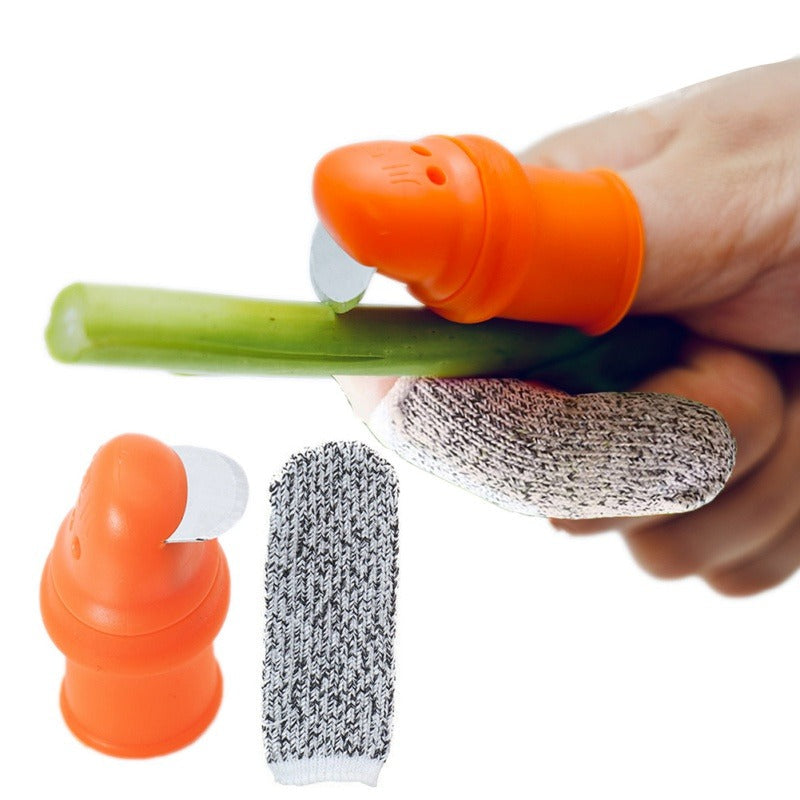 Gardening Thumb Knife Finger Gloves | Bowlift