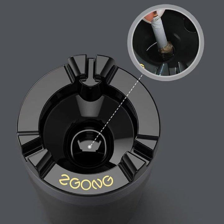 BowLift | Smokeless Car Ashtray with One-Touch Water Extinguish