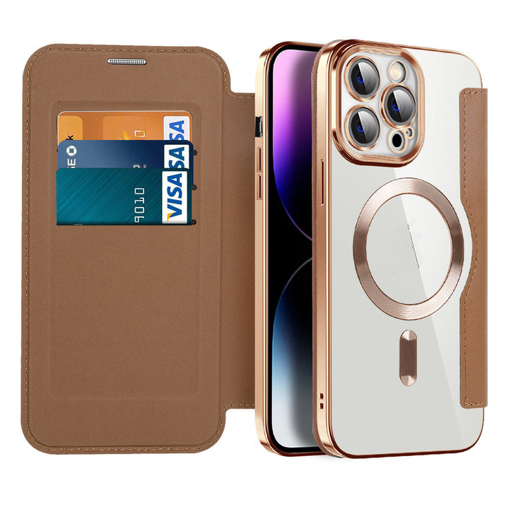 Magnetic Flip Phone Case | Card Slot & Shockproof Protection | Multiple Colors
