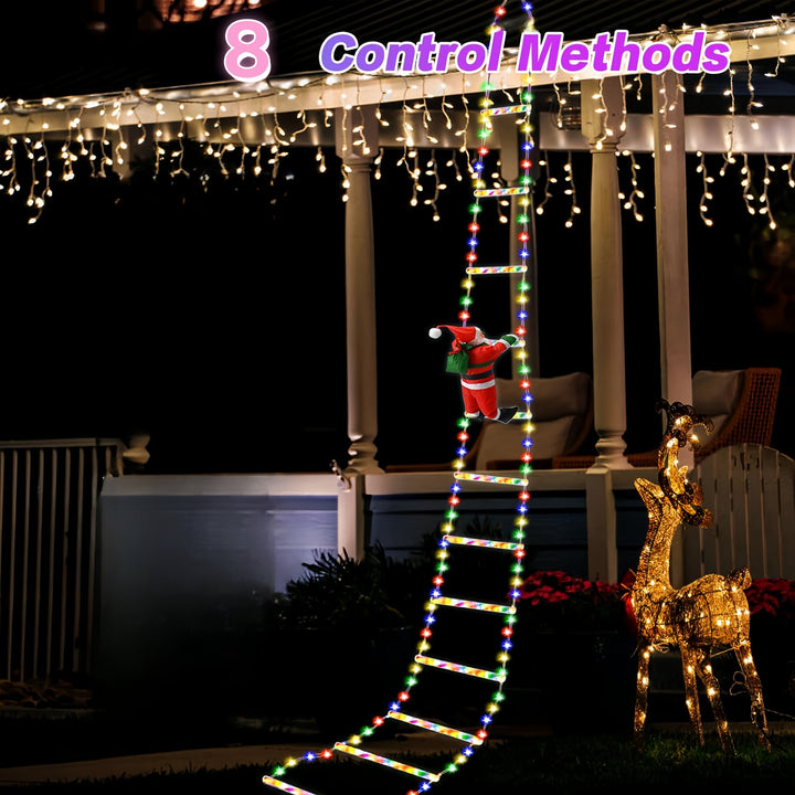 BowLift | Christmas Lights Climbing Santa Ladder Display