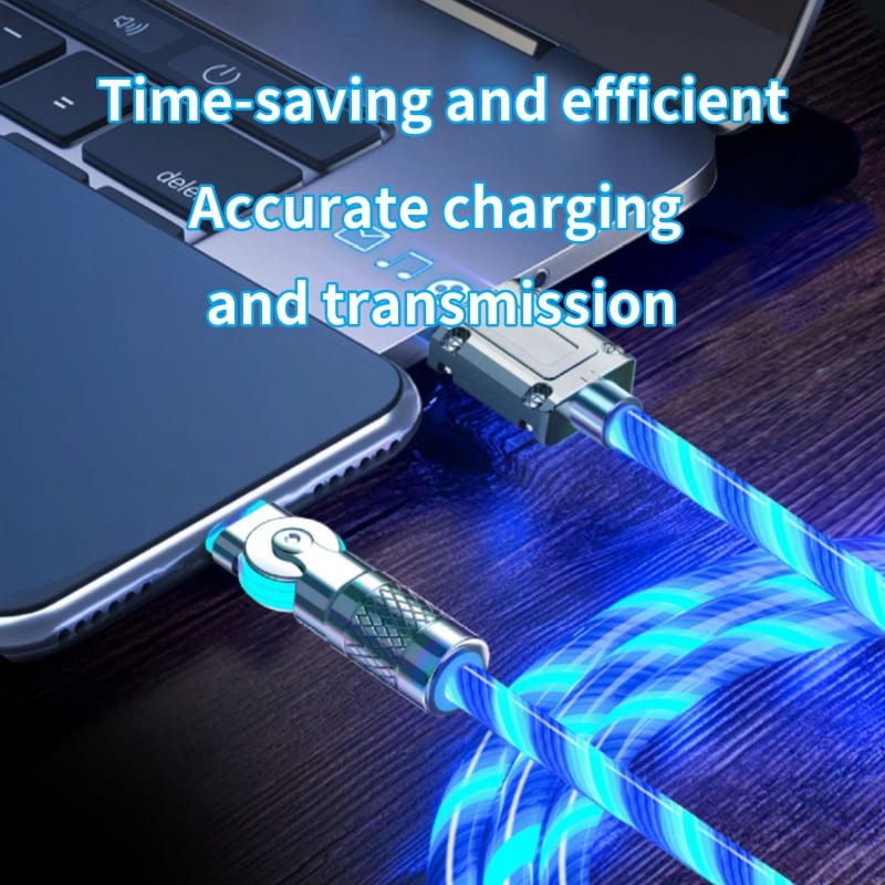 BowLift | Magnetic Charging Cable | 540° Rotating Connector | Fast Charge with LED Glow