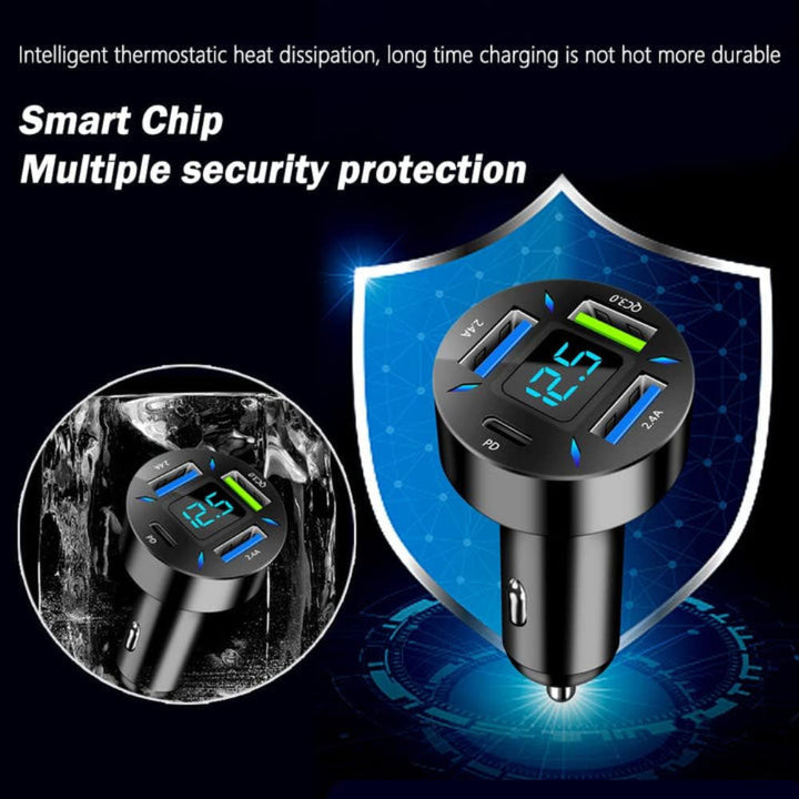BowLift | Car Charger Fast USB Multi Port Adapter