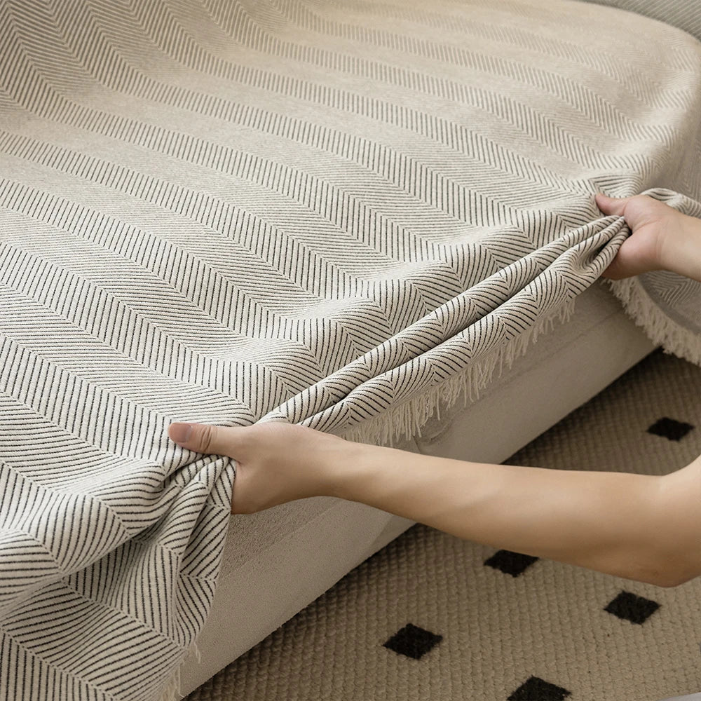 BowLift | Elegant Chenille Sofa Towel for Stylish Home Decor