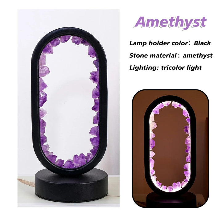 BowLift | CrystalGlow – Handmade amethyst atmospheric lamp for relaxation and peace