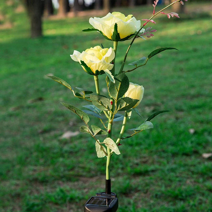BowLift | Solar-powered rose lights – garden stakes with solar panel for decorative lighting