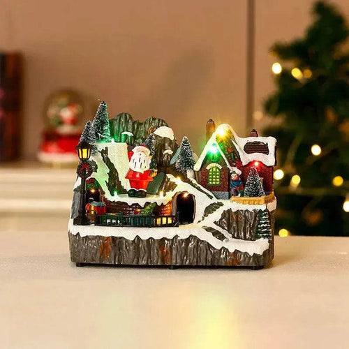 BowLift | Christmas Rotating Resin Luminous Music Box Ornaments