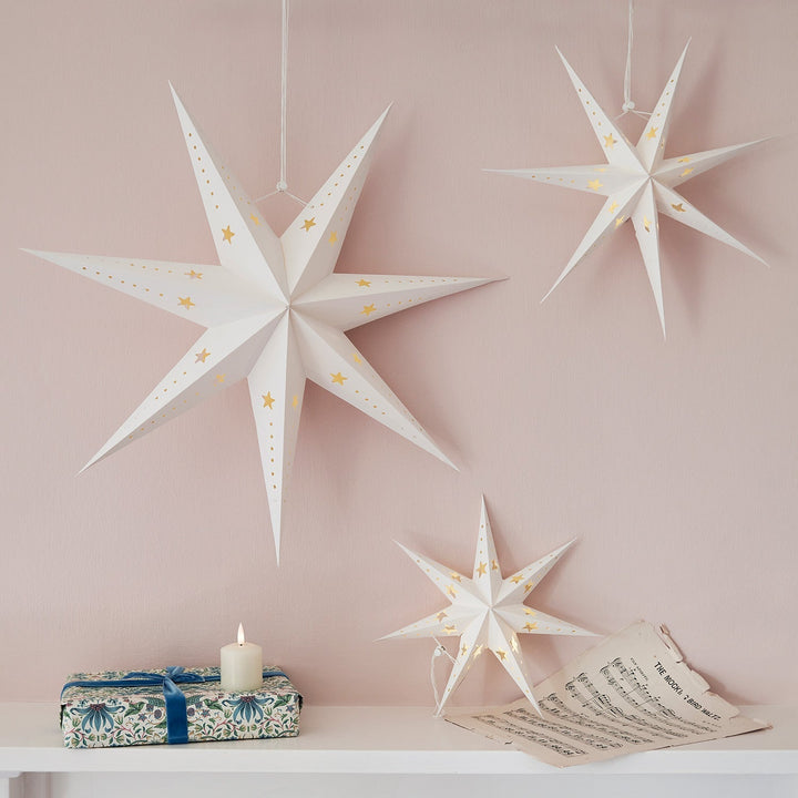 BowLift | Christmas Decorations Paper Star Light Set