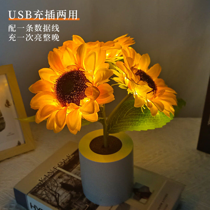 BowLift | Table Lamp Sunflower LED USB Rechargeable Light