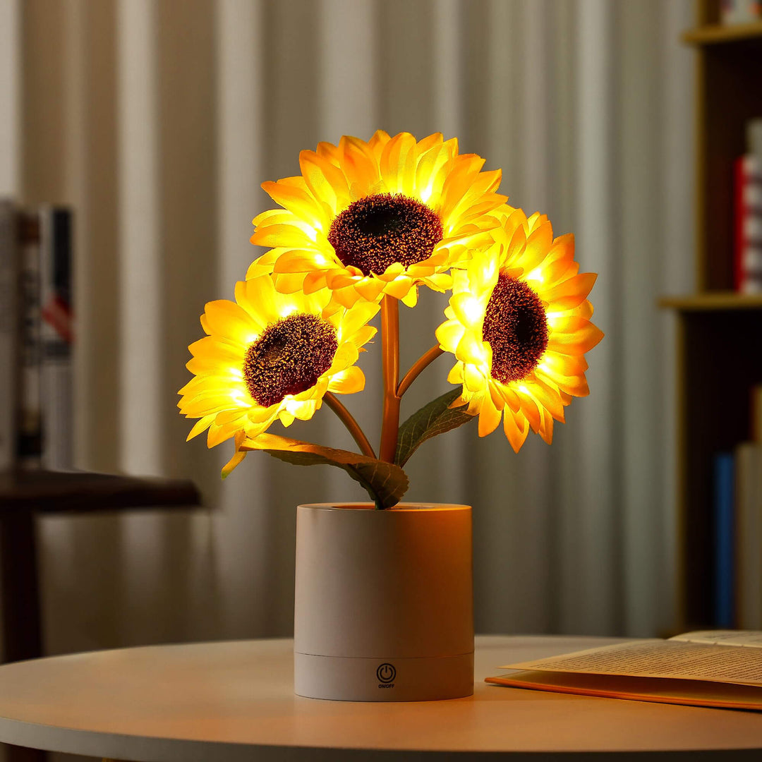 BowLift | Table Lamp Sunflower LED USB Rechargeable Light