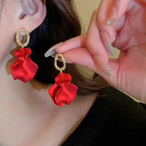 BowLift | Floral Rose Petal Earrings