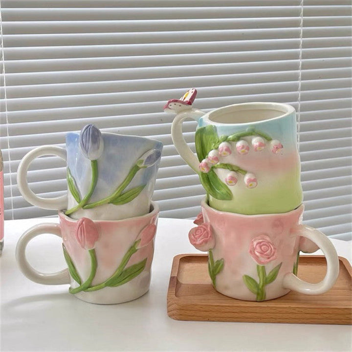 BowLift | 3D Floral Hand-painted Mug