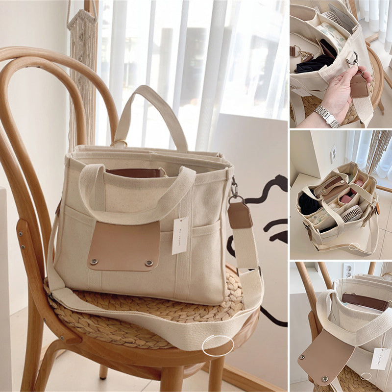 BowLift | Solid Color Canvas Shopper Bag