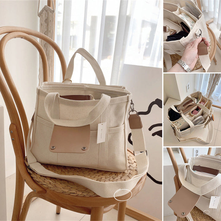 BowLift | Solid Color Canvas Shopper Bag