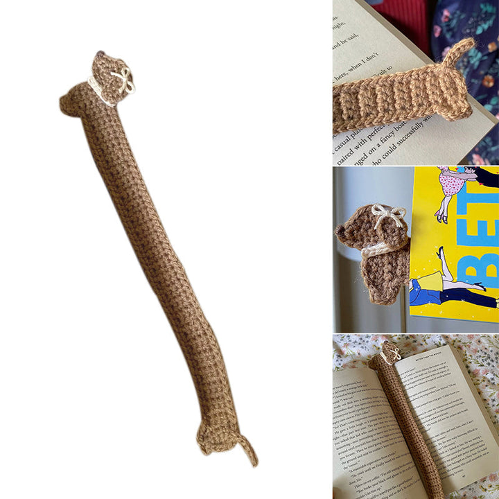 BowLift | Crochet Dachshund Bookmark