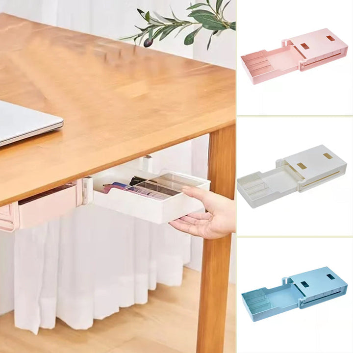 Under-Desk Drawer Organizer with 3 Removable Dividers