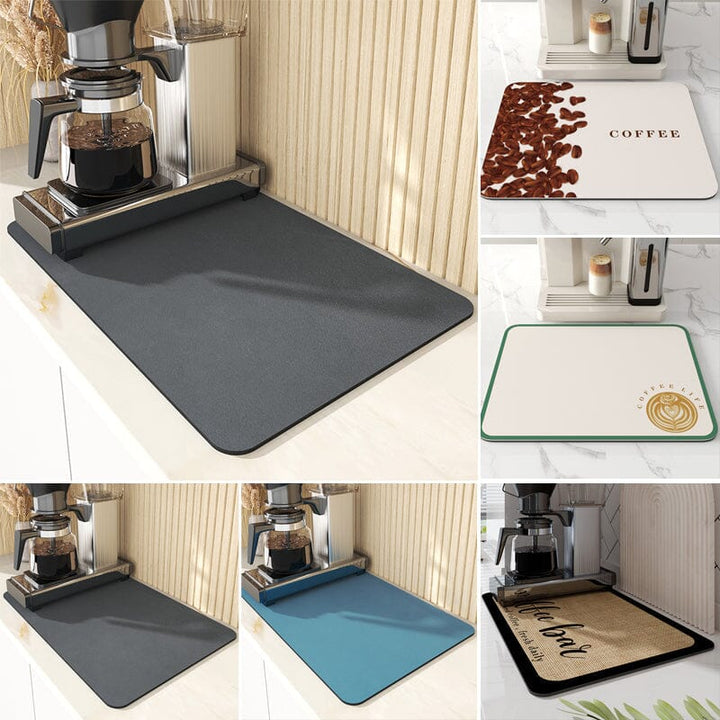Kitchen Super Absorbent Draining Mat, Quick Dry Dish Coffee Mat | Bowlift