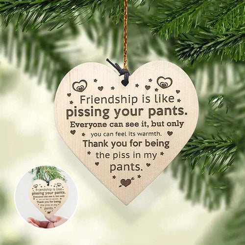 BowLift | Friendship Wood Pendant Christmas Tree Decor (3 Pieces)