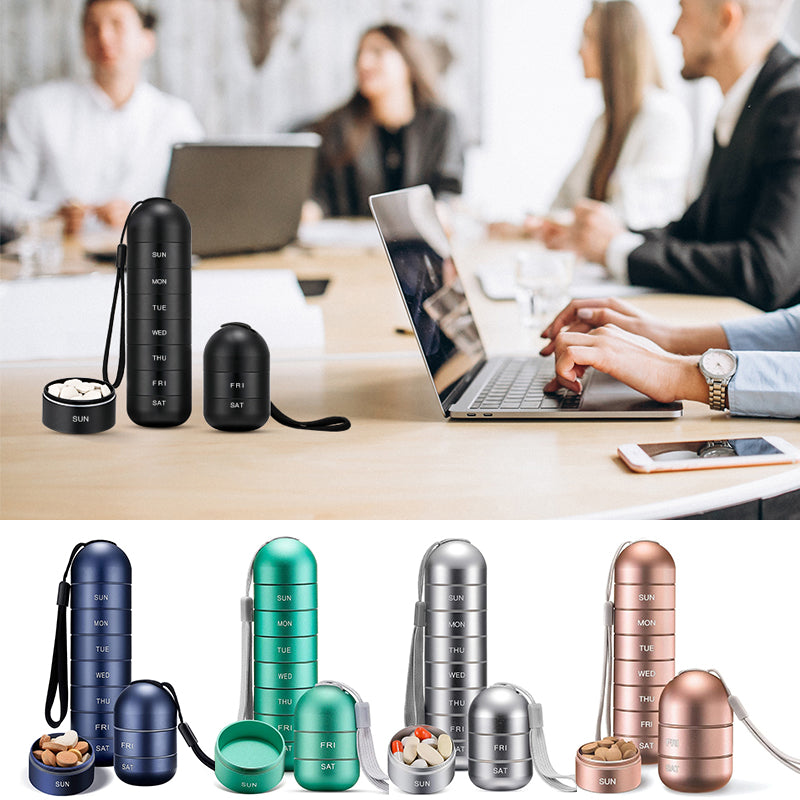 BowLift | 7-Day Portable Pill Organizer for Travel