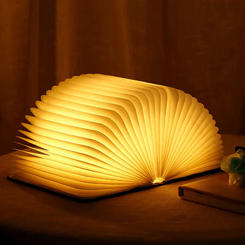 BowLift | Folding Book Lamp with Warm LED Lighting - StoryGlow