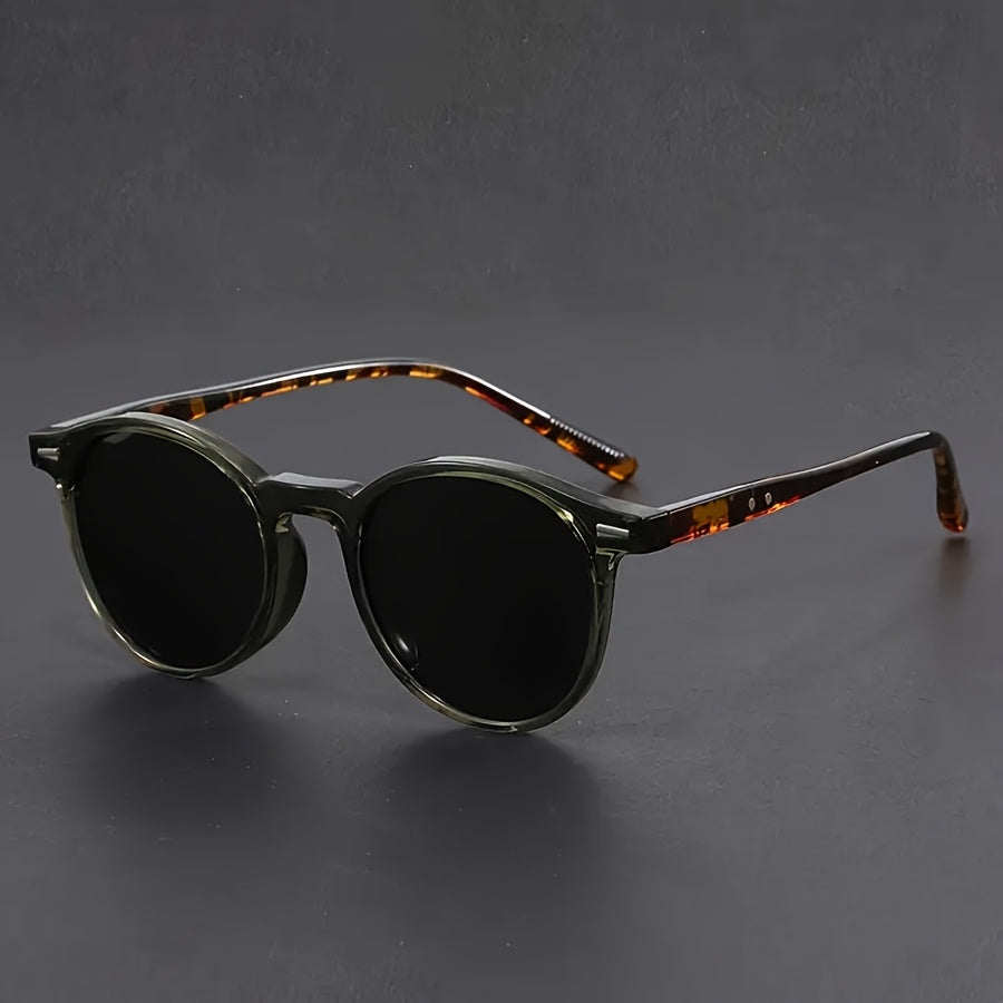 BowLift | Men's Sunglasses RetroView – Round Tortoiseshell Glasses with Light Frame