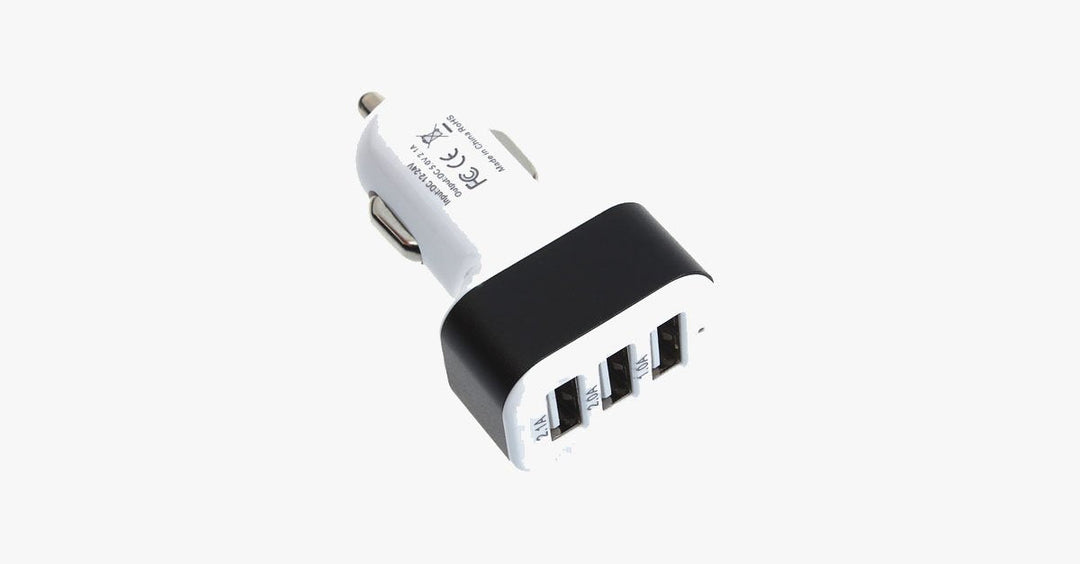 BowLift | Universal 3-Port USB Car Charger – Easily charge multiple devices in your car!