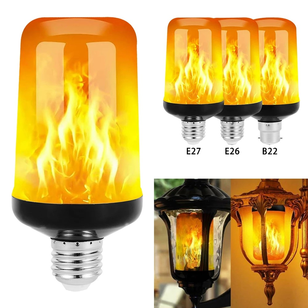 BowLift | LED FLAME LIGHT PARTY LAMP - 4 MODES SIMULATION FIRE