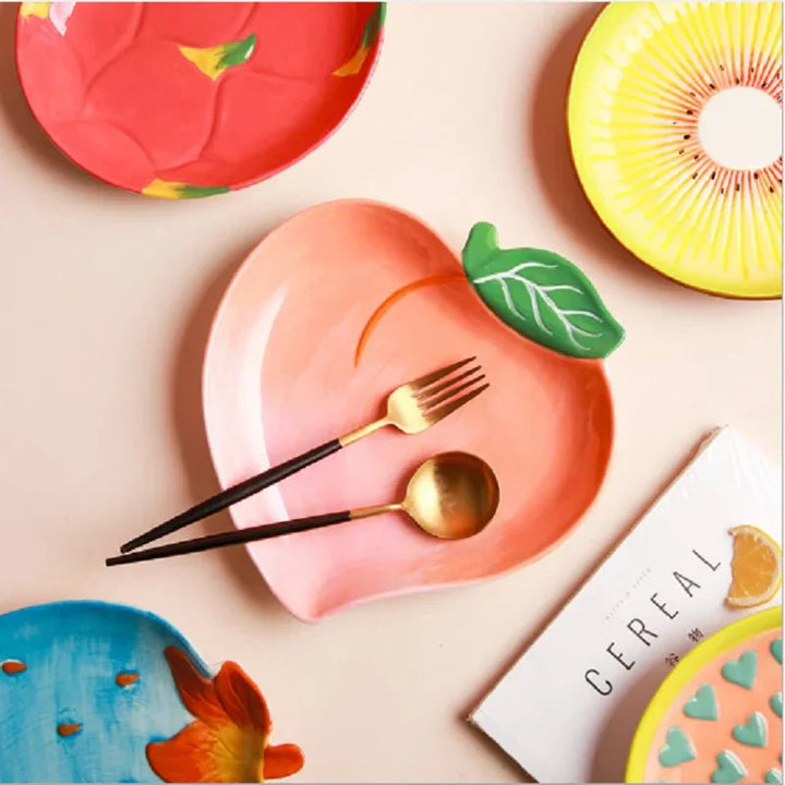 BowLift | Vegetable Shapes Ceramic Salad Plate