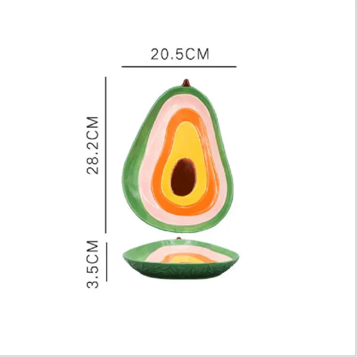 BowLift | Vegetable Shapes Ceramic Salad Plate
