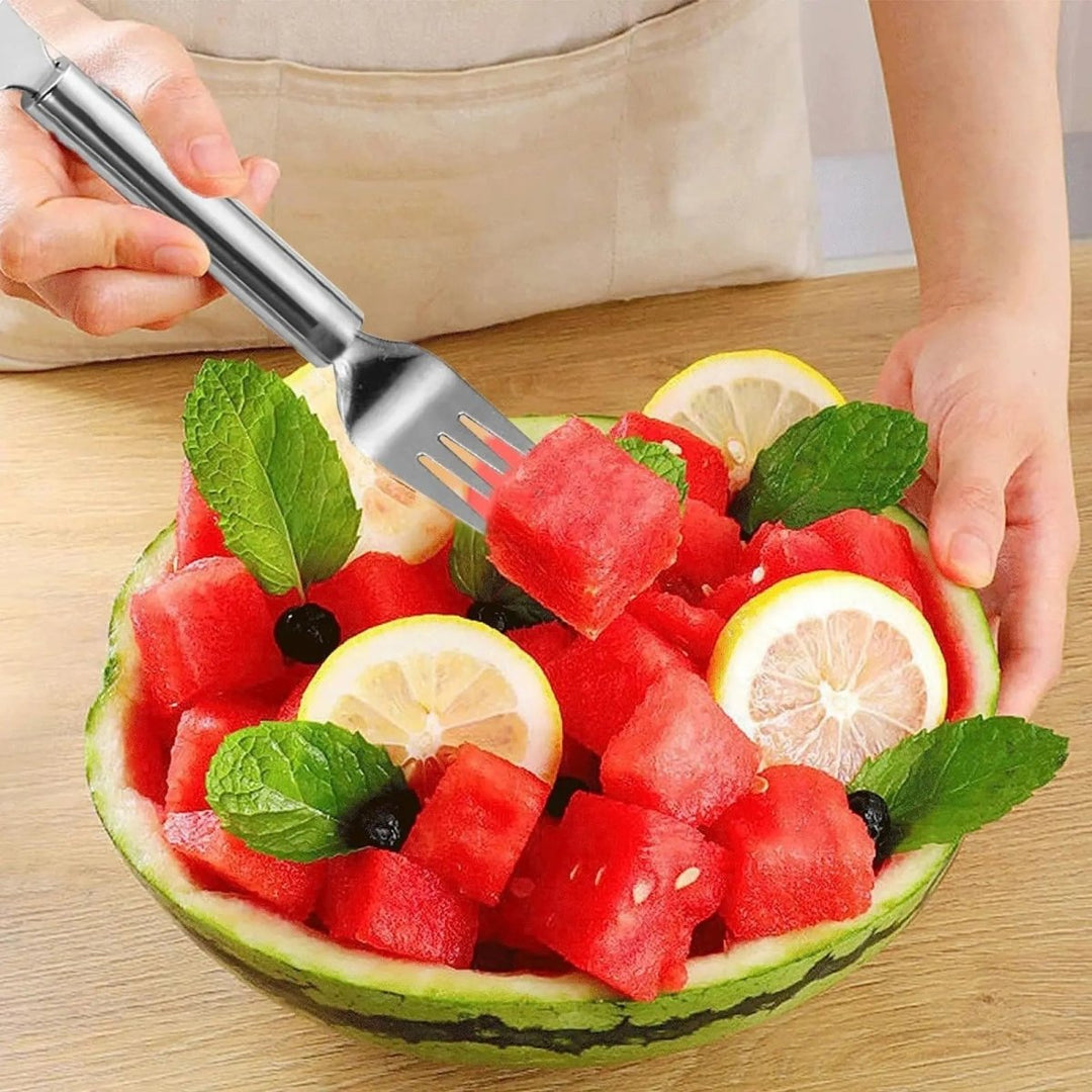 BowLift | HandyFruit Pro – Dual Blade & Fork for Effortless Fruit Preparation