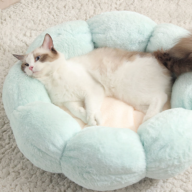 BowLift | Deep Sleep Flower Shape Cat Bed