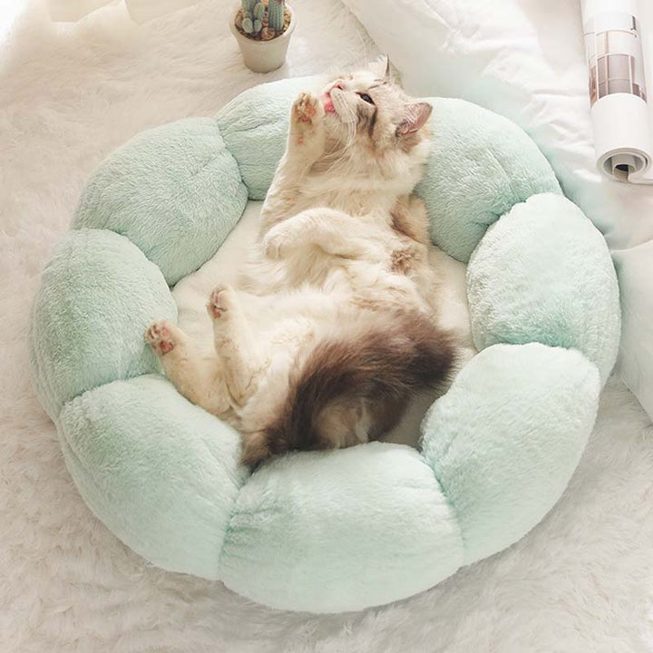 BowLift | Deep Sleep Flower Shape Cat Bed