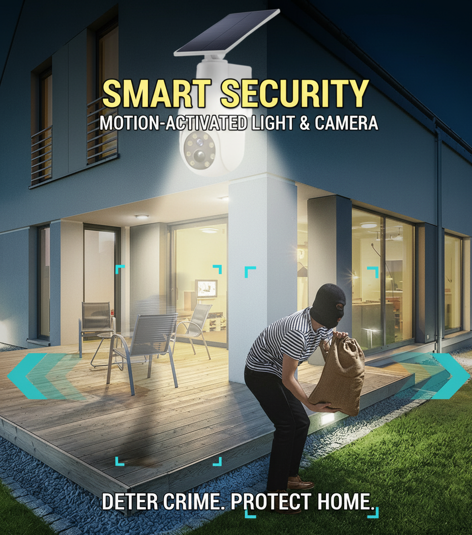 BowLift | Solar Powered Motion Sensor Smart Rainproof Dummy Camera