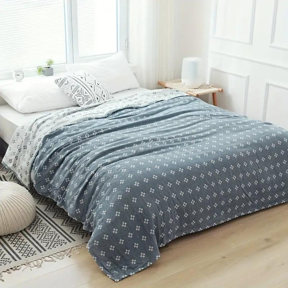 BowLift | Cotton Geometric Blanket Throw