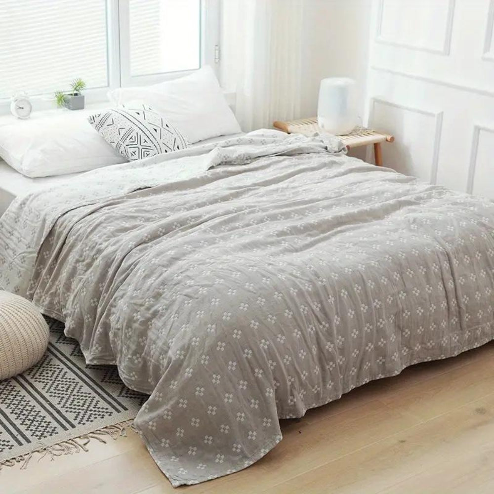 BowLift | Cotton Geometric Blanket Throw