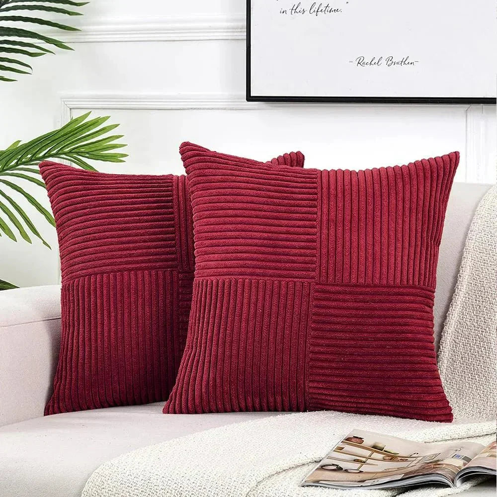 BowLift | VelvetEase – Soft Corduroy Cushion Covers
