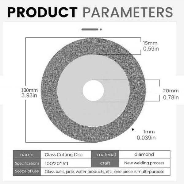 BowLift | Glass Cutting Disc Ceramic